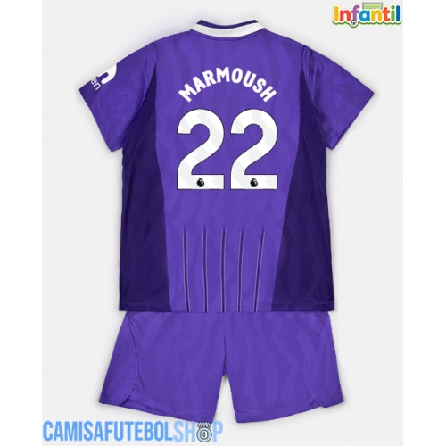 Camisa de time de futebol Tottenham Hotspur Omar Marmoush #22 Replicas 3º Equipamento Infantil 2026-27 Manga Curta (+ Calças curtas)